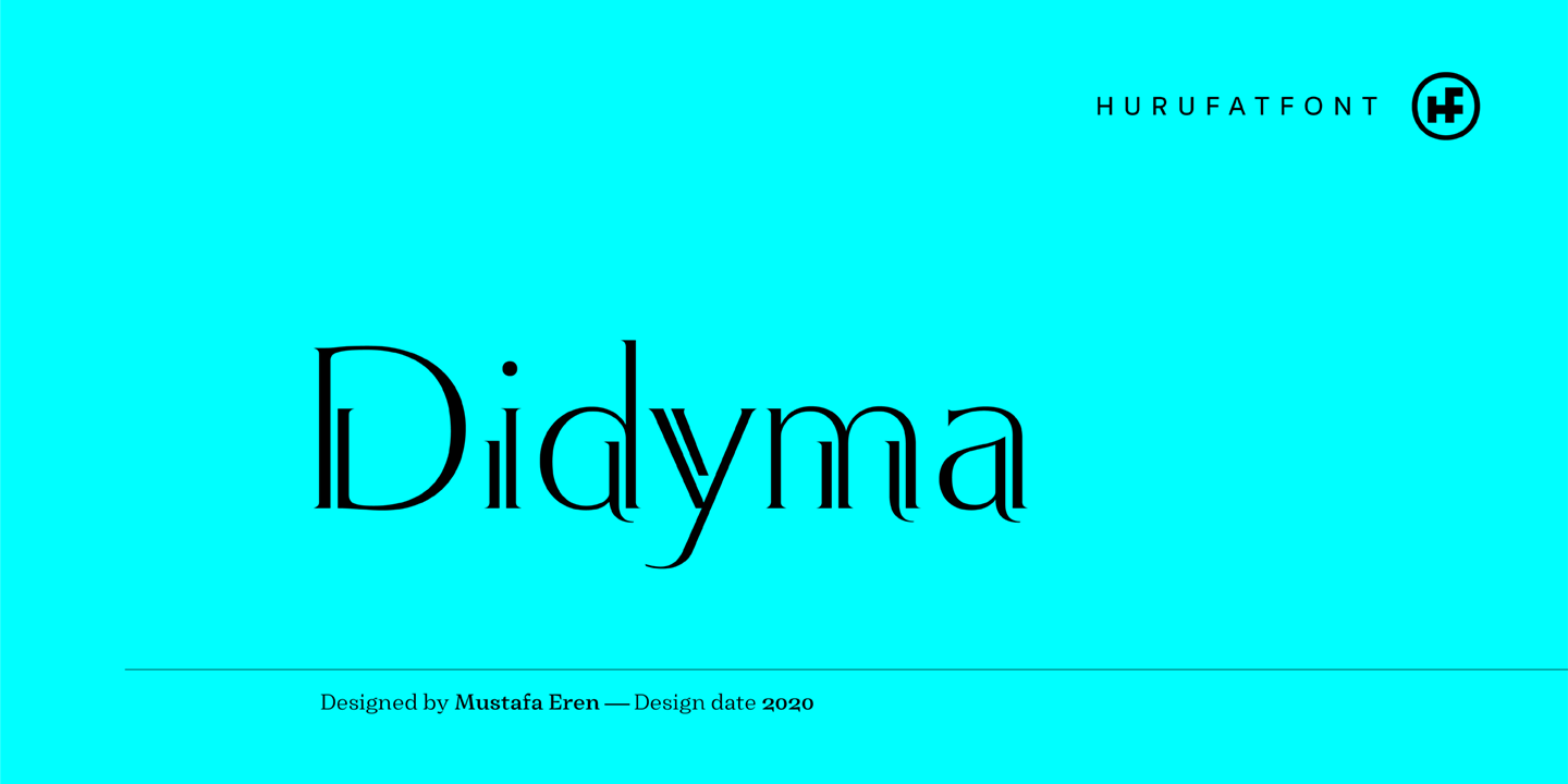 Beispiel einer Didyma-Schriftart #1